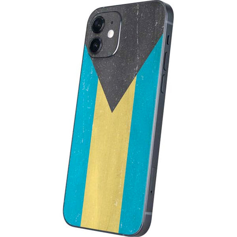 Bahamas Flag Distressed iPhone 12 Mini Skin